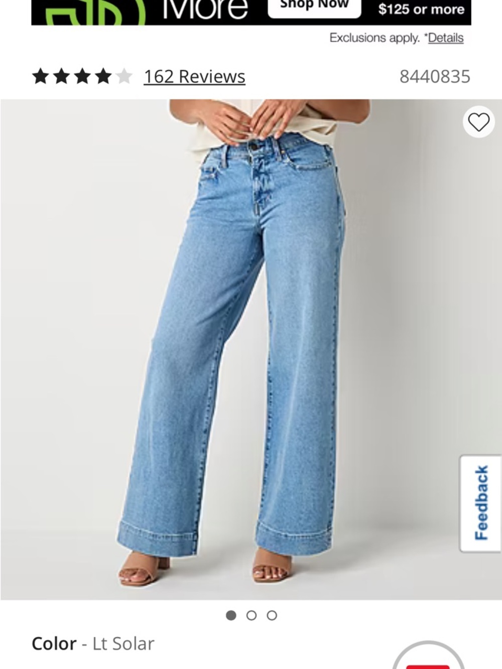 a.n.a Light Blue Wide-Leg Jeans